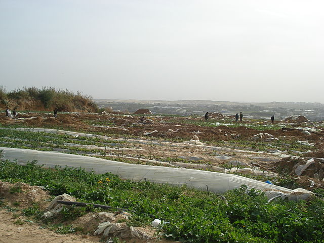 distruzione su una strada in campagna  a Gaza, immagine di repertorio 2009 - licenza CC